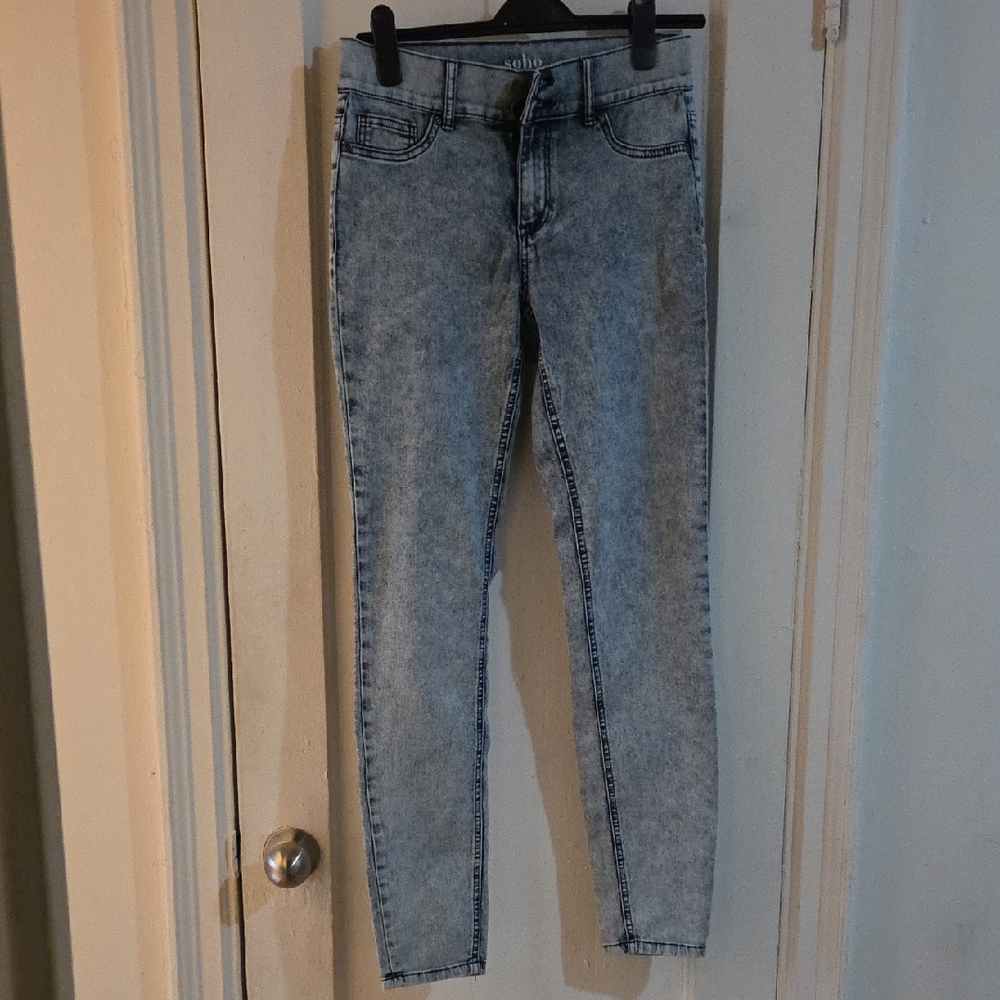 New York & Company Blue Skinny Jeans